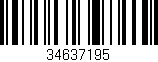 Código de barras (EAN, GTIN, SKU, ISBN): '34637195'
