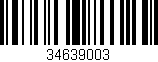 Código de barras (EAN, GTIN, SKU, ISBN): '34639003'