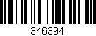 Código de barras (EAN, GTIN, SKU, ISBN): '346394'