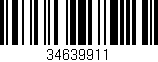 Código de barras (EAN, GTIN, SKU, ISBN): '34639911'