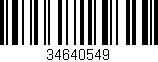 Código de barras (EAN, GTIN, SKU, ISBN): '34640549'