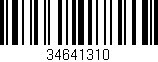 Código de barras (EAN, GTIN, SKU, ISBN): '34641310'