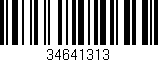 Código de barras (EAN, GTIN, SKU, ISBN): '34641313'