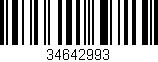 Código de barras (EAN, GTIN, SKU, ISBN): '34642993'