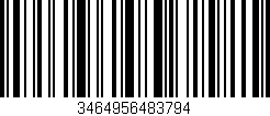 Código de barras (EAN, GTIN, SKU, ISBN): '3464956483794'