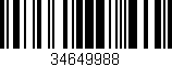 Código de barras (EAN, GTIN, SKU, ISBN): '34649988'