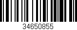 Código de barras (EAN, GTIN, SKU, ISBN): '34650855'