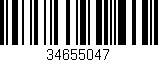 Código de barras (EAN, GTIN, SKU, ISBN): '34655047'