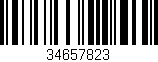 Código de barras (EAN, GTIN, SKU, ISBN): '34657823'