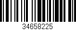 Código de barras (EAN, GTIN, SKU, ISBN): '34658225'