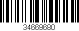Código de barras (EAN, GTIN, SKU, ISBN): '34669680'