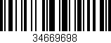 Código de barras (EAN, GTIN, SKU, ISBN): '34669698'