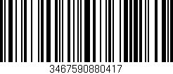 Código de barras (EAN, GTIN, SKU, ISBN): '3467590880417'