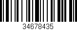 Código de barras (EAN, GTIN, SKU, ISBN): '34678435'