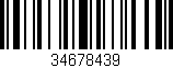 Código de barras (EAN, GTIN, SKU, ISBN): '34678439'