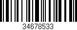Código de barras (EAN, GTIN, SKU, ISBN): '34678533'