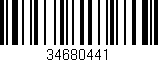 Código de barras (EAN, GTIN, SKU, ISBN): '34680441'