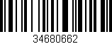 Código de barras (EAN, GTIN, SKU, ISBN): '34680662'