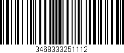 Código de barras (EAN, GTIN, SKU, ISBN): '3468333251112'