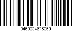 Código de barras (EAN, GTIN, SKU, ISBN): '3468334675368'