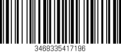 Código de barras (EAN, GTIN, SKU, ISBN): '3468335417196'