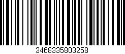 Código de barras (EAN, GTIN, SKU, ISBN): '3468335803258'