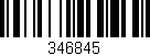 Código de barras (EAN, GTIN, SKU, ISBN): '346845'