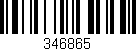 Código de barras (EAN, GTIN, SKU, ISBN): '346865'