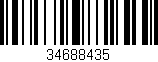 Código de barras (EAN, GTIN, SKU, ISBN): '34688435'