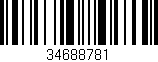 Código de barras (EAN, GTIN, SKU, ISBN): '34688781'