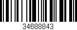Código de barras (EAN, GTIN, SKU, ISBN): '34688843'