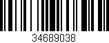 Código de barras (EAN, GTIN, SKU, ISBN): '34689038'