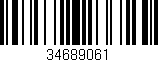 Código de barras (EAN, GTIN, SKU, ISBN): '34689061'