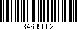 Código de barras (EAN, GTIN, SKU, ISBN): '34695602'