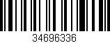 Código de barras (EAN, GTIN, SKU, ISBN): '34696336'