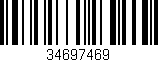 Código de barras (EAN, GTIN, SKU, ISBN): '34697469'
