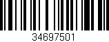 Código de barras (EAN, GTIN, SKU, ISBN): '34697501'