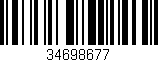 Código de barras (EAN, GTIN, SKU, ISBN): '34698677'