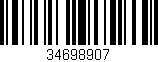 Código de barras (EAN, GTIN, SKU, ISBN): '34698907'