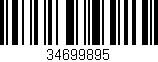 Código de barras (EAN, GTIN, SKU, ISBN): '34699895'