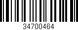 Código de barras (EAN, GTIN, SKU, ISBN): '34700464'