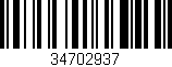 Código de barras (EAN, GTIN, SKU, ISBN): '34702937'