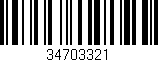 Código de barras (EAN, GTIN, SKU, ISBN): '34703321'