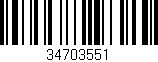 Código de barras (EAN, GTIN, SKU, ISBN): '34703551'