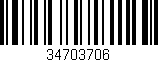 Código de barras (EAN, GTIN, SKU, ISBN): '34703706'