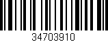 Código de barras (EAN, GTIN, SKU, ISBN): '34703910'