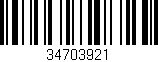 Código de barras (EAN, GTIN, SKU, ISBN): '34703921'