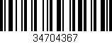 Código de barras (EAN, GTIN, SKU, ISBN): '34704367'