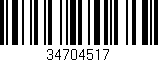 Código de barras (EAN, GTIN, SKU, ISBN): '34704517'