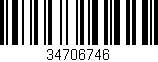 Código de barras (EAN, GTIN, SKU, ISBN): '34706746'